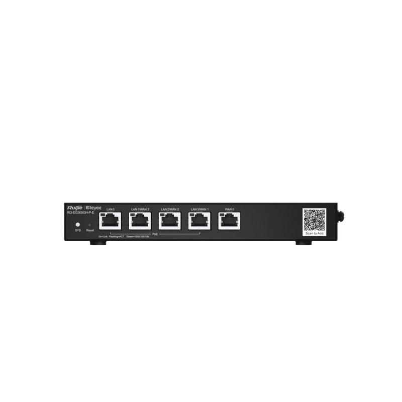 RUIJIE REYEE RG-EG305GH-P-E 5 PORT 1.5GBPS 350 KULLANICI DESTEKLİ CLOUD YÖNETİLEBİLİR 60W POE ROUTER 