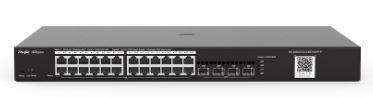 RUIJIE REYEE RG-NBS3100-24GT4SFP-P 24 PORT GIGABIT + 4X1GB SFP UPLINK L2 YÖNETİLEBİLİR 370W POE RACKMOUNT SWITCH 