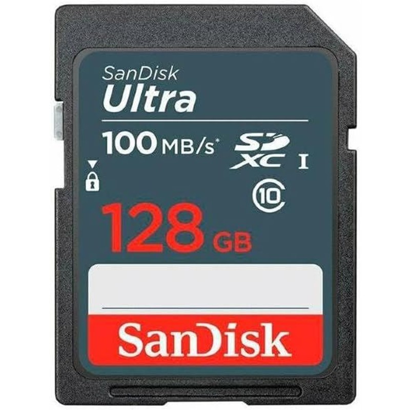 128GB SANDISK ULTRA SDXC 100MB/S SDSDUNR-128G-GN3IN
