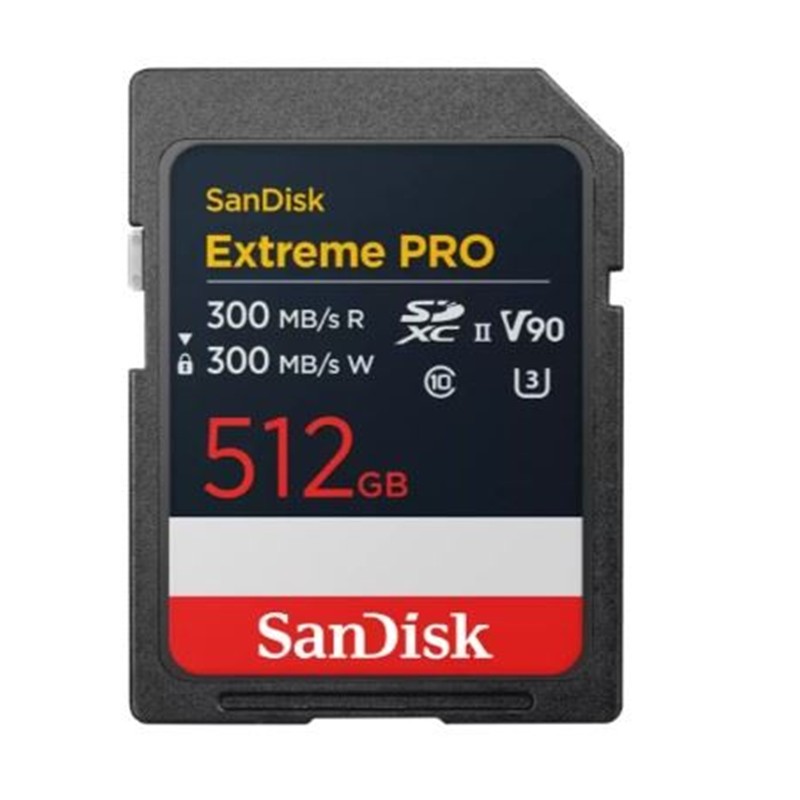 512GB SANDISK EXTREME PRO SDXC UHSII V90 SDSDXDM-512G-GN4IN