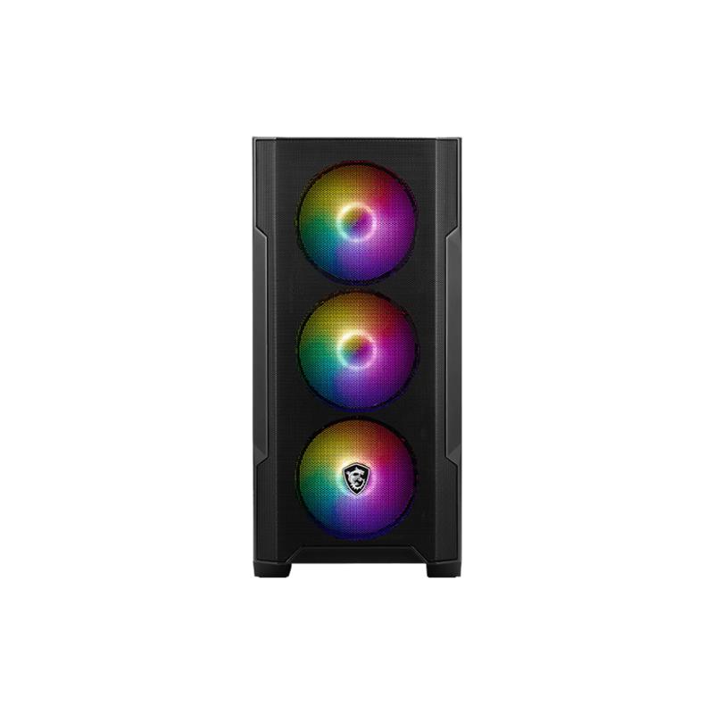 MSI MAG FORGE M100A AKRİLİK YAN PANEL 3X120MM 1X120MM ARGB FAN PSU YOK MATX GAMING KASA